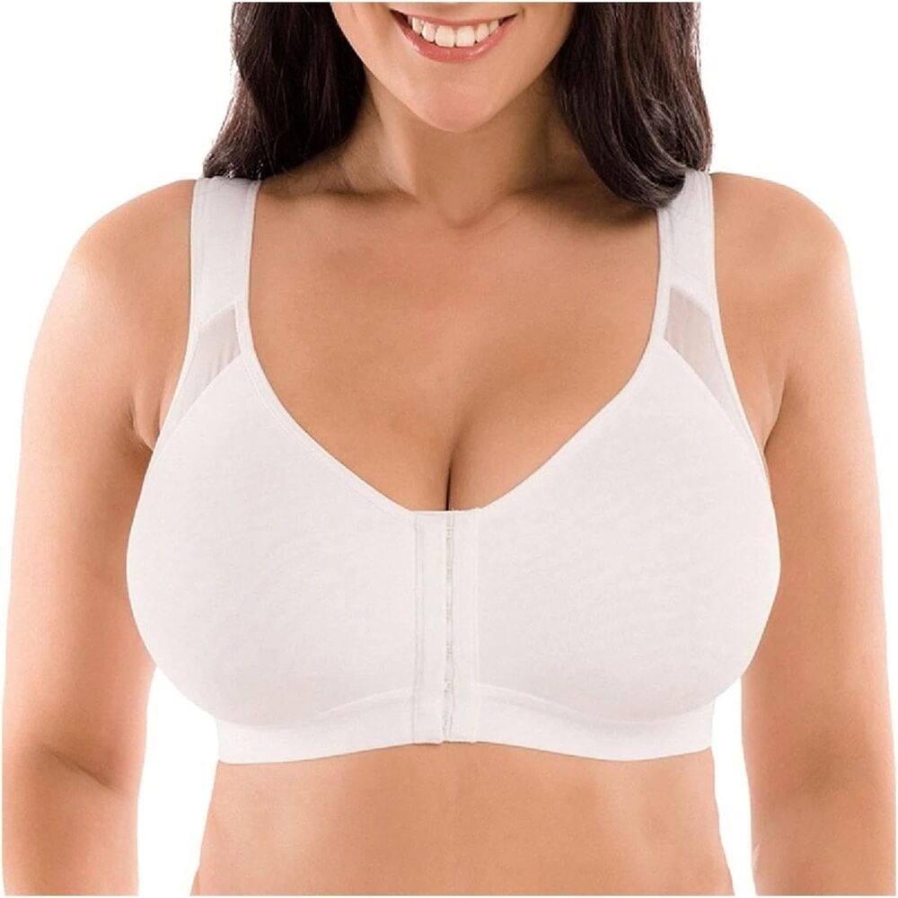 Front Closure Bra 4XL Set Of 2 Wire Free Posture Support Back Shoulder